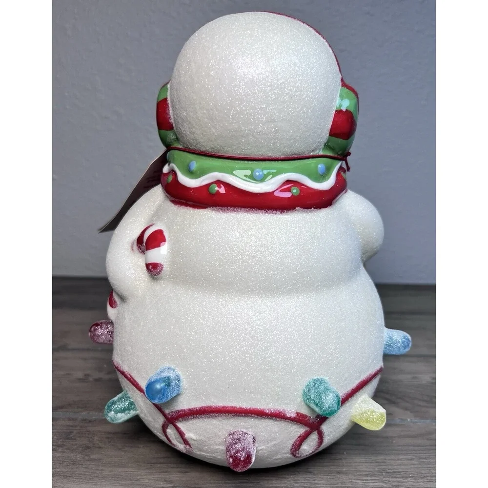 Hallmark 2010 Seasons Treatings Musical Snowman Light Up Gumdrop Gingerbread NWT